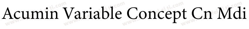 Acumin Variable Concept Cn Mdiu字体转换